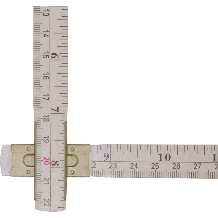 STABILA Holz-Gliedermaßstab Type 1607, 2 m, weiß, Mischskala (metrisch/imperial) - Preisvergleich – Bild 1