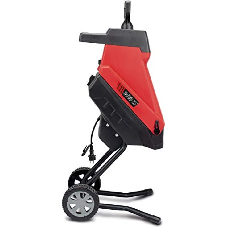 Scheppach GS55 Elektro Gartenhäcksler 2in1 Häcksler mit Fahrvorrichtung 2400W Leistung Schnittstärke 45mm 45L Fangsack 2 Messer Selbsteinzug inkl. 2x Fangsack & Nachstopfer – Bild 4