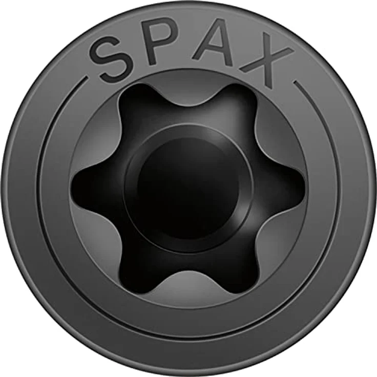 Spax Senkmultikopf T-Star Plus T20 Vollgewinde Schwarz Verzinkt 200St 4x20 – Bild 2