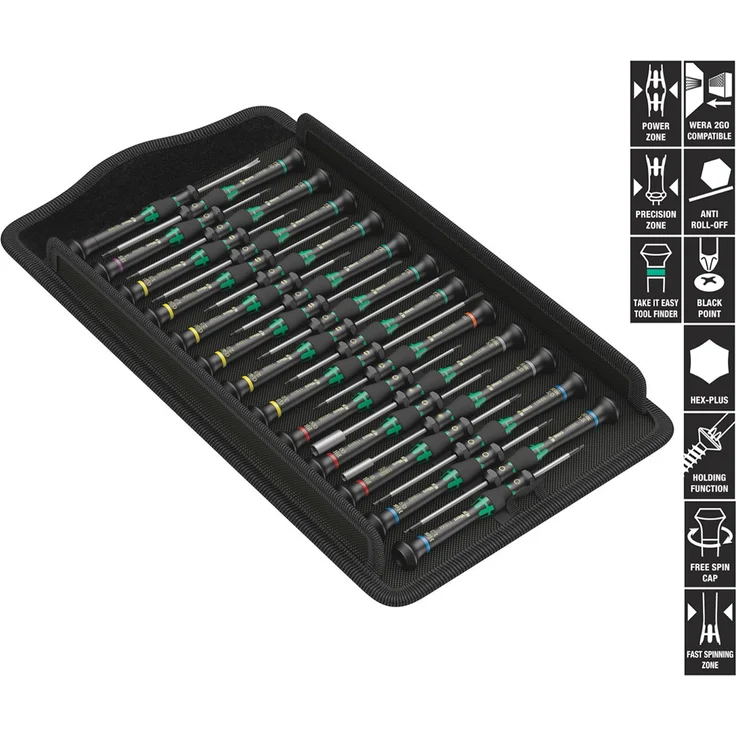 Wera 05134000001 Kraftform Micro Big Pack 1 Schraubendrehersatz, 25-teilig – Bild 2
