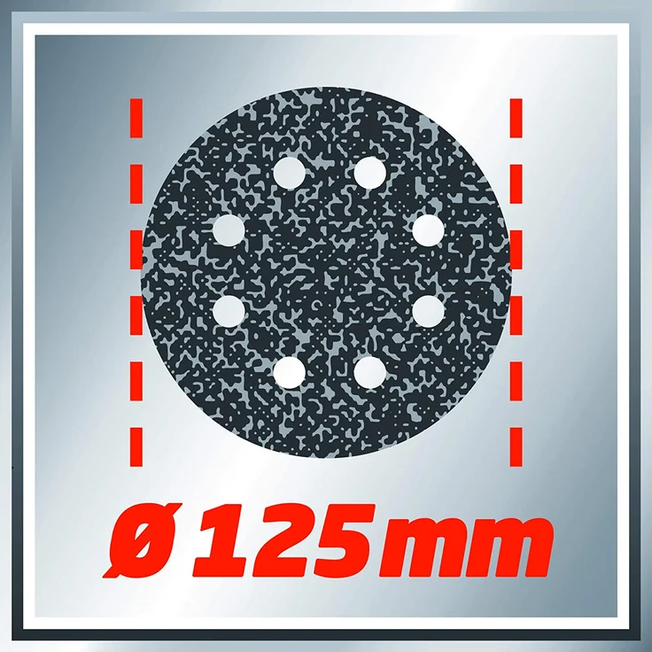 Einhell Akku Exzenterschleifer TE-RS 18 Li Solo Power X-Change PXC (Lithium Ionen, 18 V, Schleifteller-D 125 mm, Softgrip, inkl. 1 x Schleifpapier, ohne Akku und Ladegerät) – Bild 5