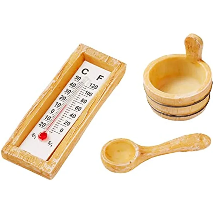 Sauna-Zubehör, 3 - 6 cm, 3-teilig