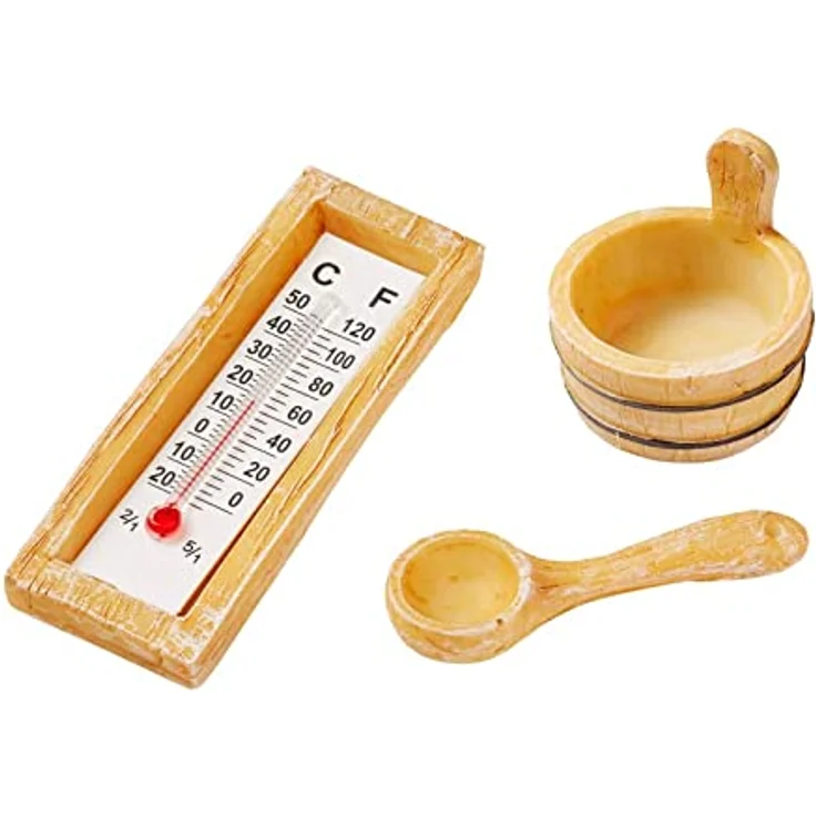 Sauna-Zubehör, 3 - 6 cm, 3-teilig
