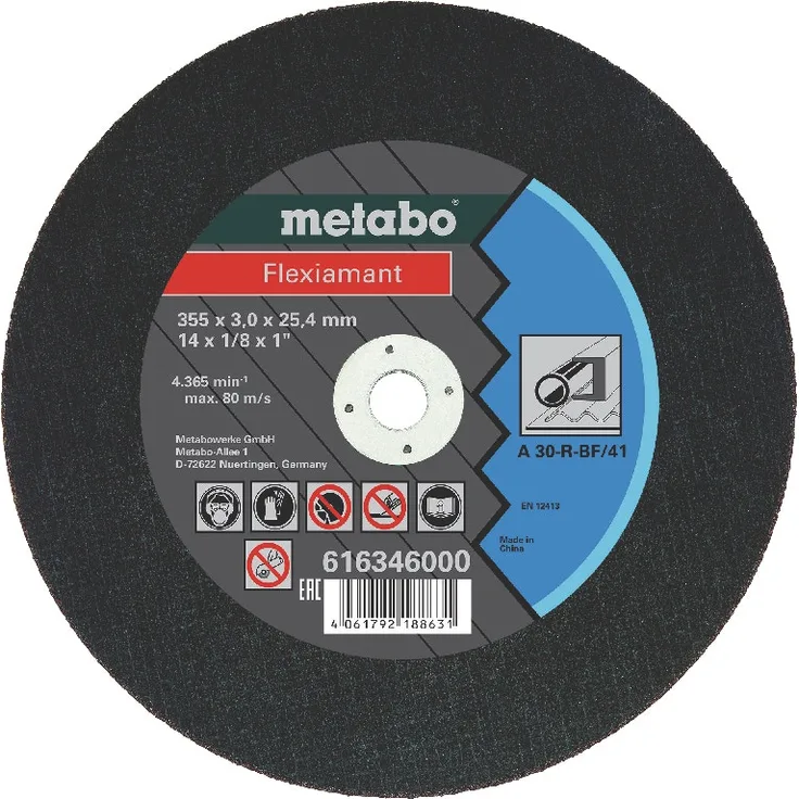 Metabo Flexiamant 355x3,0x25,4 StahlTrennscheibeForm 41
