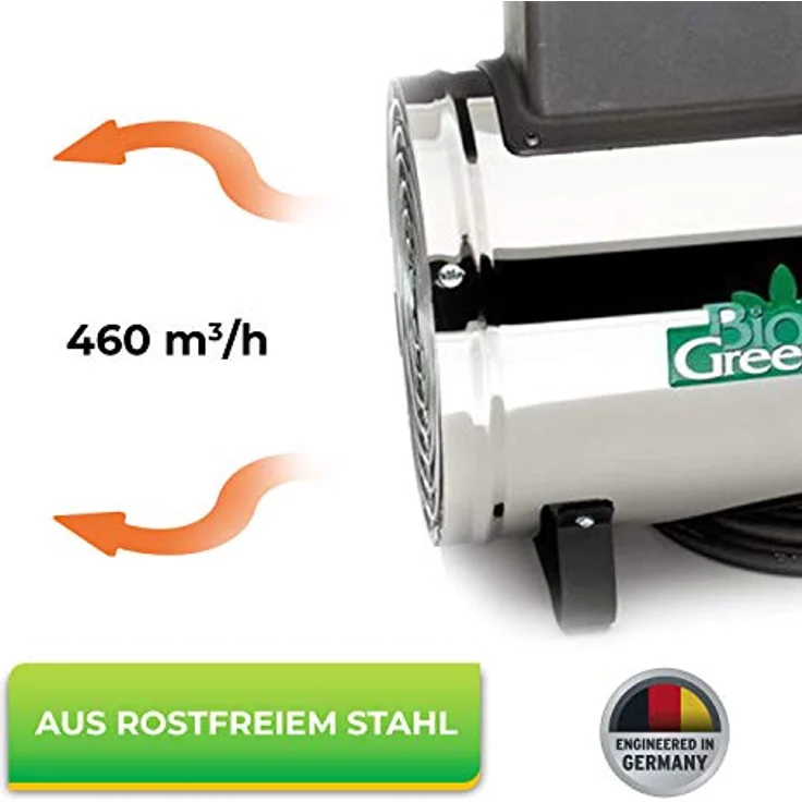 Bio Green Elektrogebläseheizung Phoenix, Gewächshausheizung, Heizung, Gebläseheizung, IP X4, 2800 Watt, 230 V, - PHX 2.8 – Bild 5