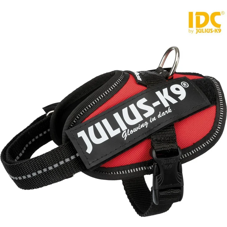 Julius-K9® IDC Powergeschirr Baby & Mini rot Mini-Mini (S) – Bild 1