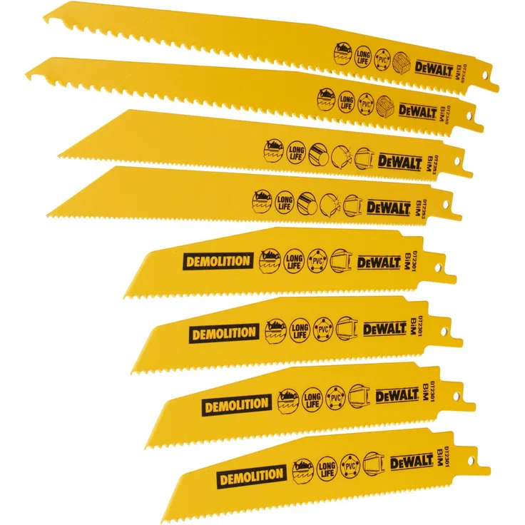 DeWalt Säbelsägeblätter BIM, Set 8-tlg. - DT2442-QZ