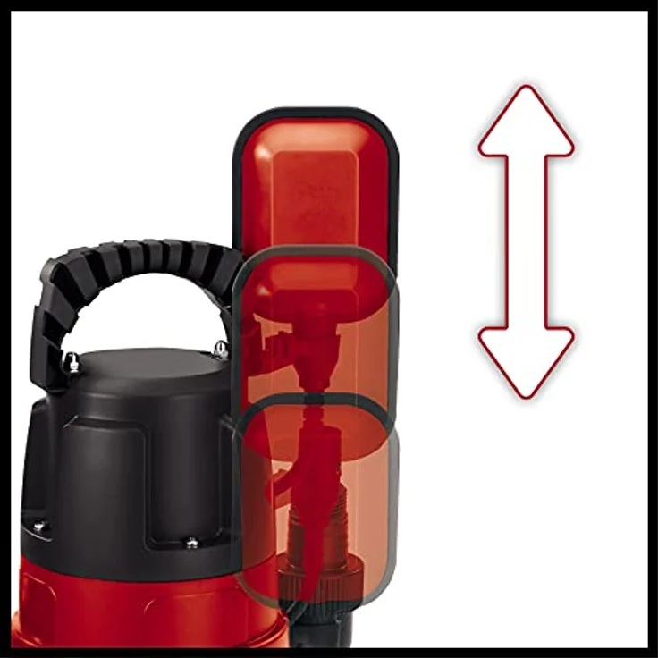 Einhell Schmutzwasserpumpe GC-DP 7835 (780 Watt, max. 15.700 l-h, max. 8 m Förderhöhe, Fremdkörper bis 35 mm, stufenloser Schwimmerschalter) Schmutzwasserpumpe – Bild 3