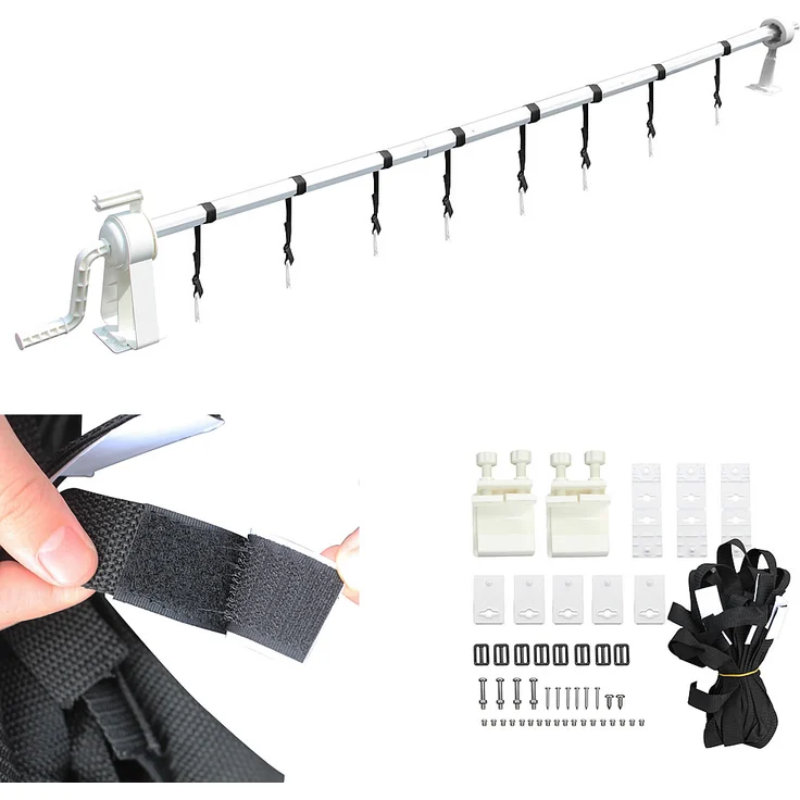 100-600cm Pool Aufrollvorrichtung Aufroller Stange Poolabdeckung Solarfolie – Bild 2