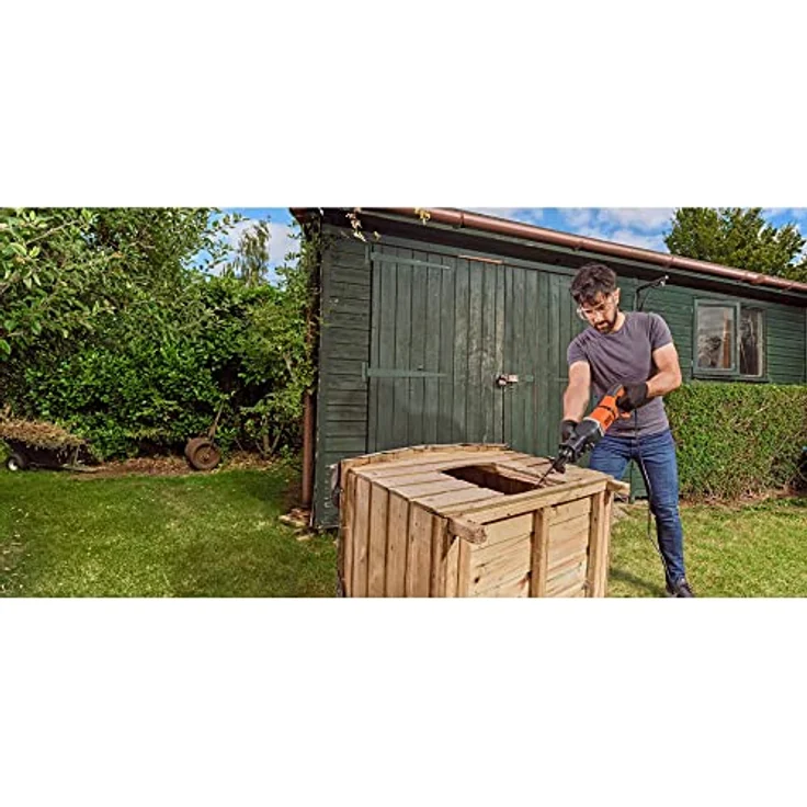 Black und Decker 750 W Säbelsäge BES301 20 mm Hublänge für schnelle Schnitte in Holz Metall & Kunststoff – Bild 13