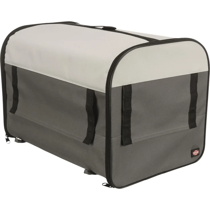 Trixie Transport-Hütte dunkelgrau-hellgrau M-L: 70 × 75 × 95 cm – Bild 1