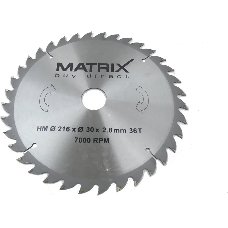 MATRIX Sägeblatt Ersatzsägeblatt 216 mm für Gehrungssäge MTS 2050-216 Duo