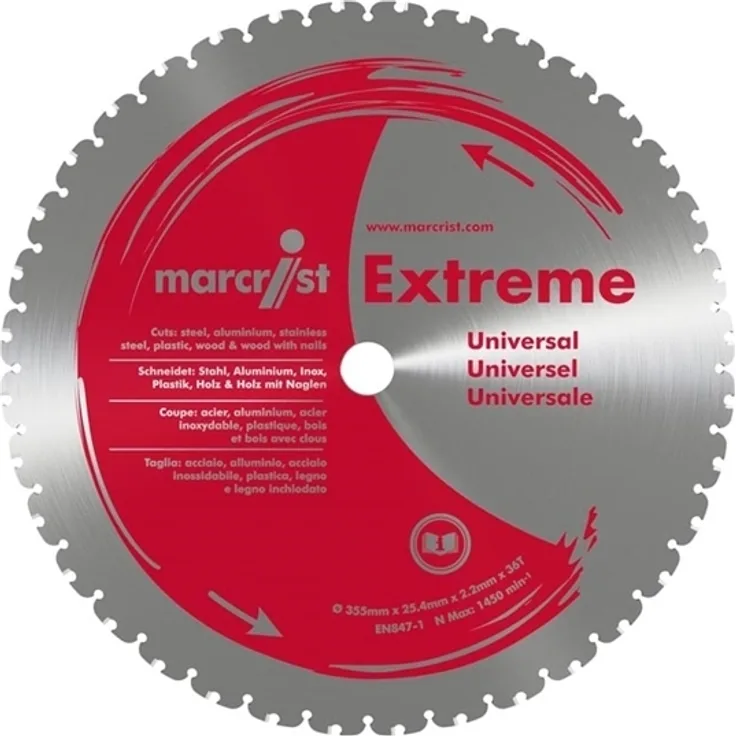 Marcrist Extreme 355 x 25.4 mm Universal Sägeblatt
