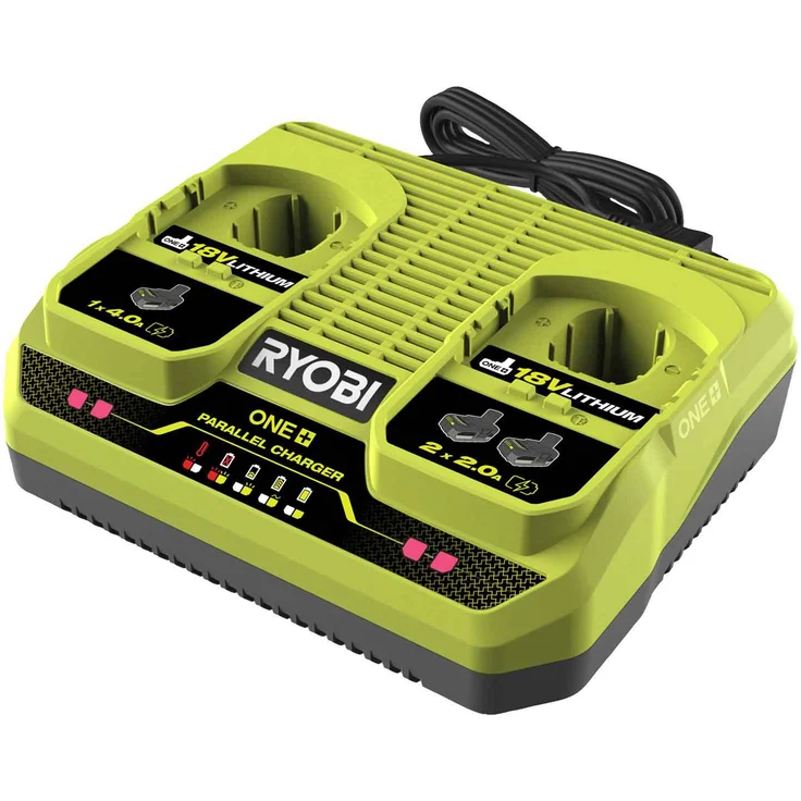 RYOBI Akku-Ladegerät RC18240 18V, 4 A Ladestrom, Ladestation, Batterieladegerät – Bild 1