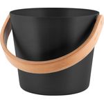 Rento - Sauna Eimer aus Aluminium - Schwarz