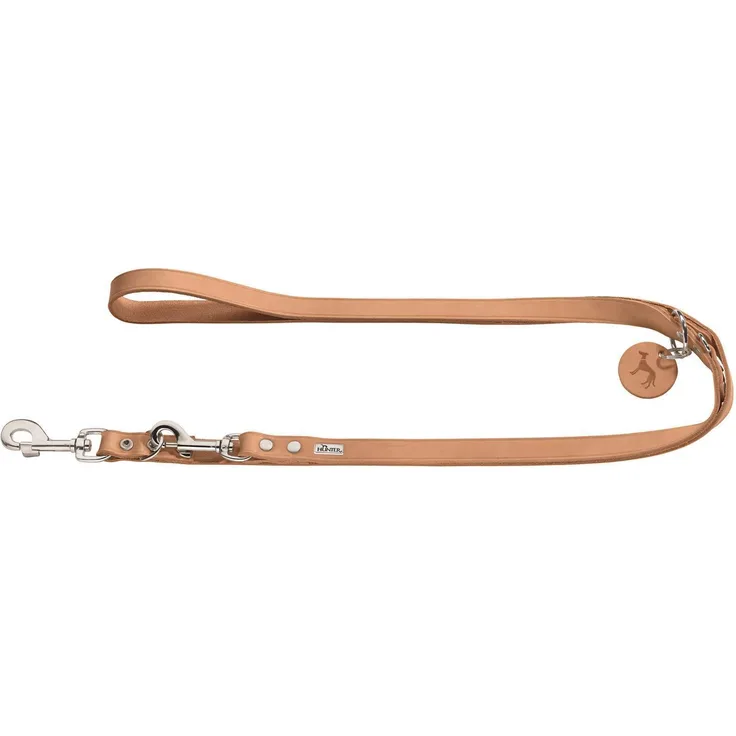 Hunter Hunde-Leine verstellbar natur 13-200