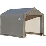 ShelterLogic Foliengerätehaus, Weidezelt "Shed-In-A-Box", 180 x 300 cm, grau, 5,4m²