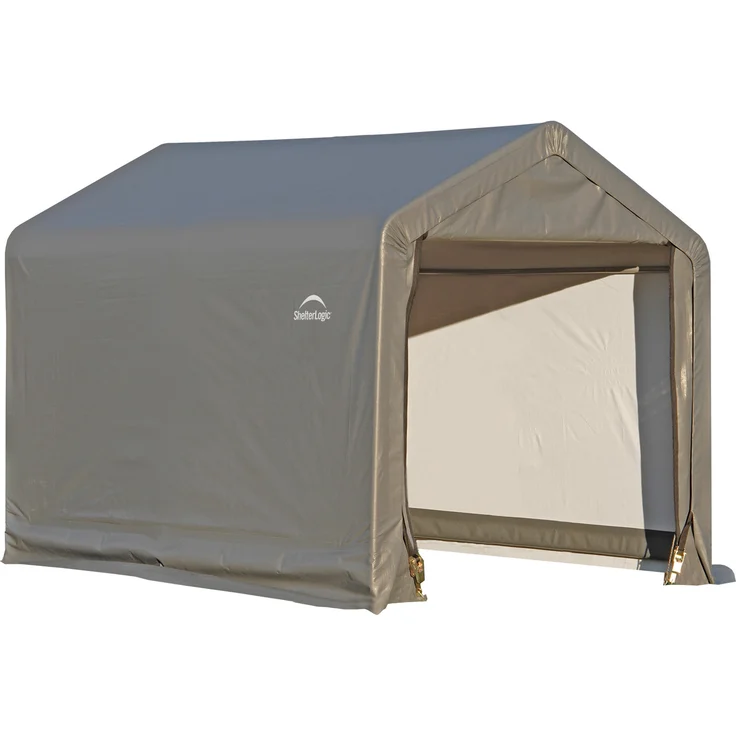 ShelterLogic Foliengerätehaus, Weidezelt "Shed-In-A-Box", 180 x 300 cm, grau, 5,4m² – Bild 1