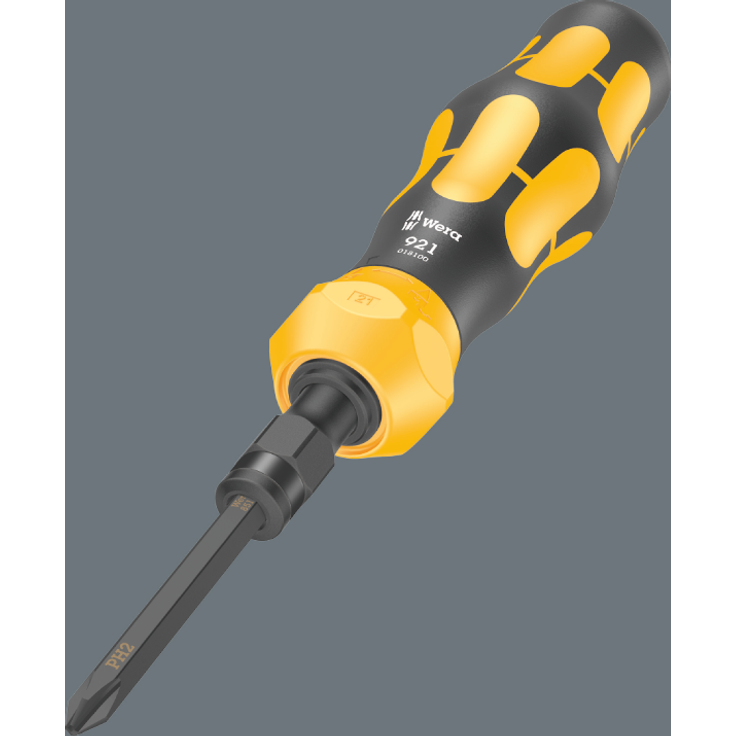 Wera Kraftform Kompakt 900 Set 1 Schlagschraubendreher 19 teilig 05018110001 1/4" Außensechskantantrieb Wechselklingen-Schraubendrehersatz – Bild 5