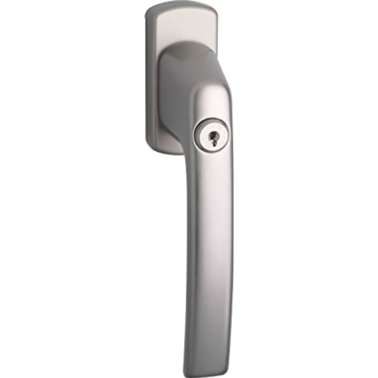 MACO Fenstergriff Harmony titan mit Sperrzylinder Stiftlänge 35 mm 10-12 mm Nocken