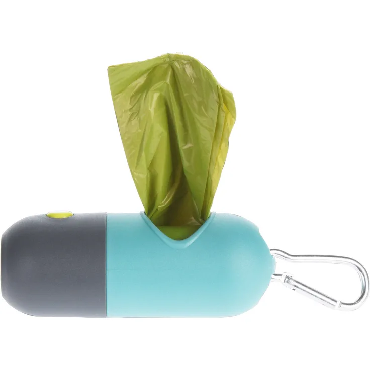 Hundekotbeutel-Spender und LED-Taschenlampe, 1 Rolle Tüten