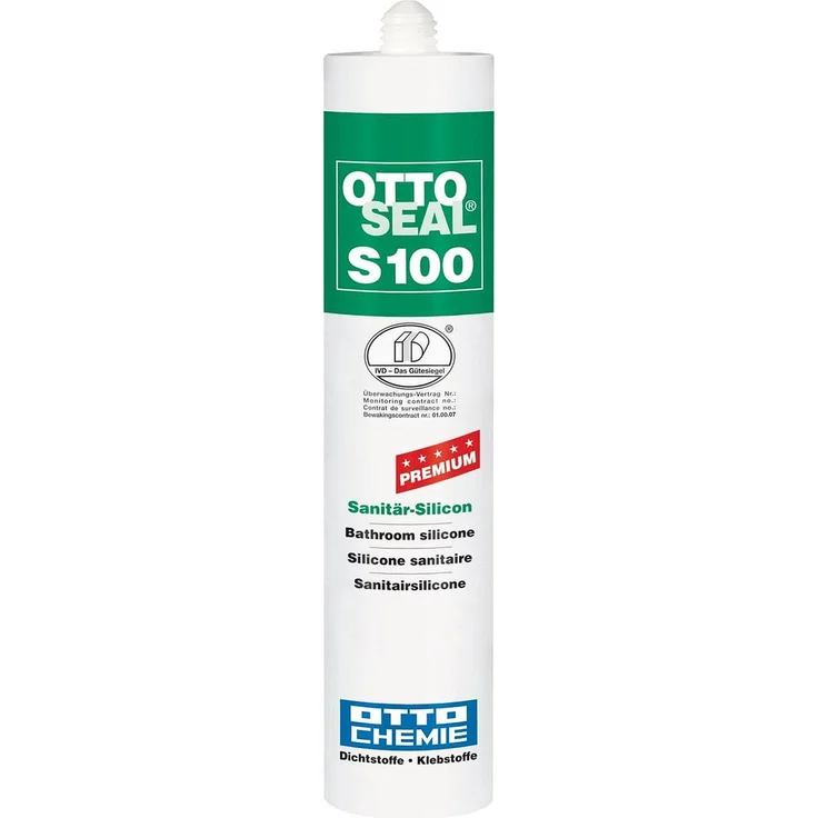 OTTOSEAL  S100 Premium-Sanitär-Silicon 300 ml - Farbauswahl Sanitärgrau C18 – Bild 1