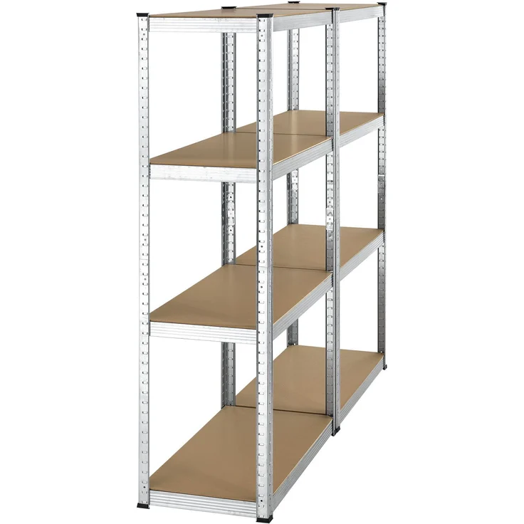 Juskys Easy 2er Set Lagerregal aus Metall mit 8 Einlegeböden 160 x 80 x 40 cm – Bild 10
