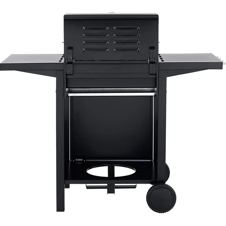 Tepro Gasgrill Mayfield Grillwagen 2-Edelstahlbrenner mit je 3 kW, 40,5 x 44,5 cm Grillfläche, Piezo-Zündung, mit Thermometer, Warmhaltefläche – Bild 6