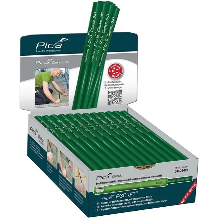 Pica-Marker Steinhauerstift Classic 541 L.24cm 10H ungespitzt PICA VE: 100 – Bild 2