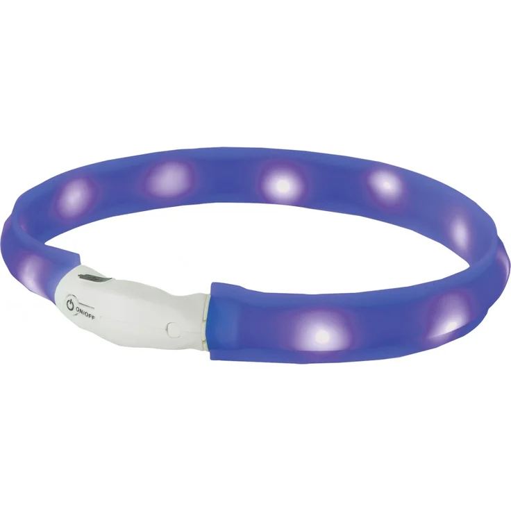 Nobby LED Leuchtband breit VISIBLE blau 25 mm 70 cm Größe L