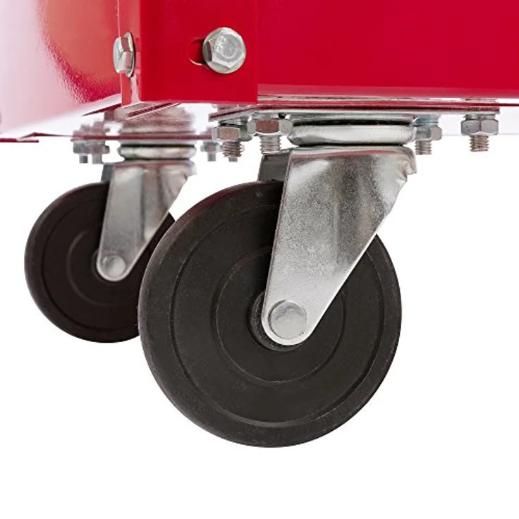 2x Werkstattwagen Werkzeugwagen Rollwagen Montagewagen Transportwagen Werkstatt - rot – Bild 3