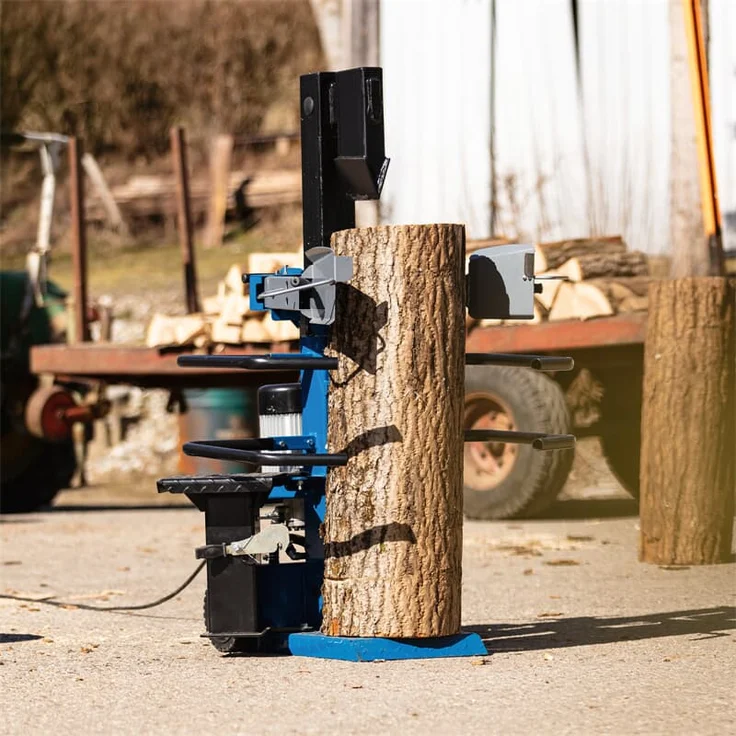 Scheppach Compact 8T Holzspalter stehend | 7,95 Tonnen Spaltkraft 230V 3150W | Meterholz bis 1070mm / max. Ø 350mm | schwenkbarer Tisch für Kurzholz | Hartholz & Weichholz - inkl. Fahrvorrichtung – Bild 6