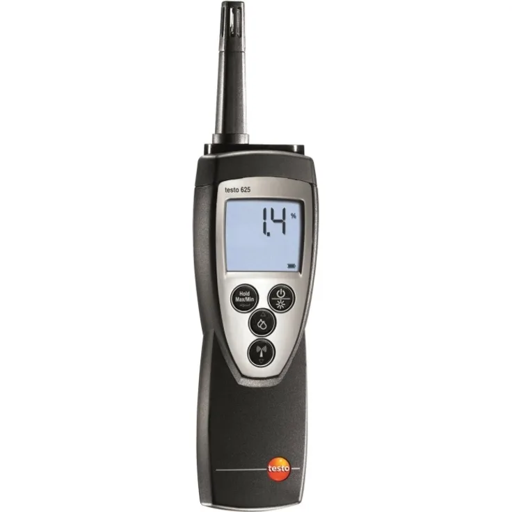 Testo 625 Luftfeuchtemessgerät (Hygrometer) 0% rF 100% rF Taupunkt-/Schimmelwarnanzeige