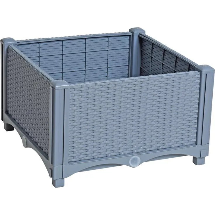 ESTEXO Hochbeet in Rattan Optik HBP-4026, blau