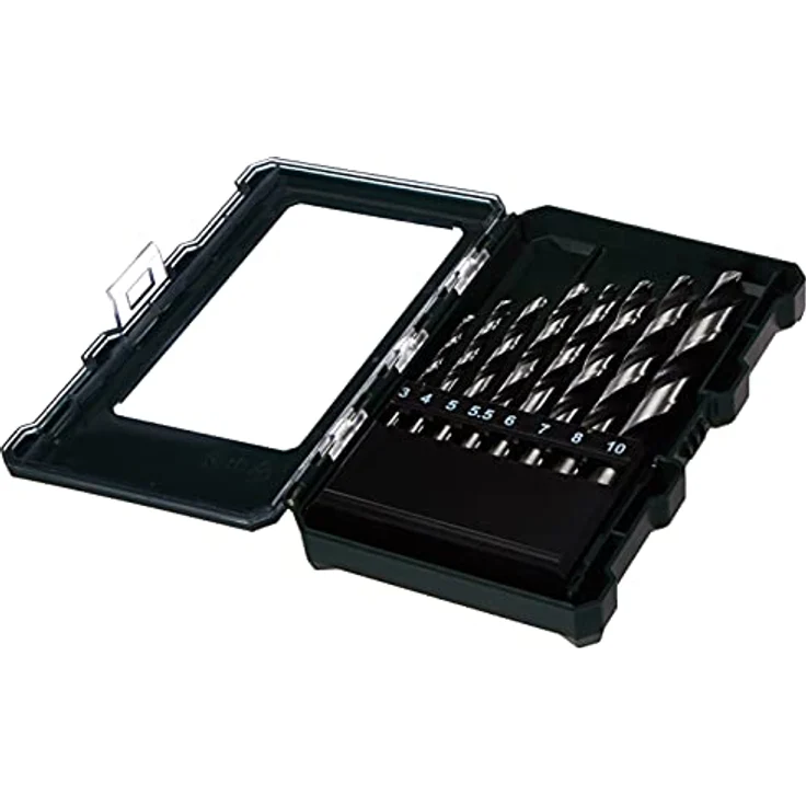 Metabo Holzbohrer-Kassette SP (8-teilig, Größe ø 3-10 mm, Holzspiralbohrer mit Zentrierspitze, Kunststoffbox) 626705000 - Preisvergleich – Bild 4
