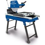 Scheppach HSM3500 Steintrennmaschine Fliesenschneider | inkl. Fahrvorrichtung & Diamanttrennscheibe | 700mm Schnittlänge | 110mm Schnitthöhe | inkl. Wasserpumpe & Winkelanschlag | Sägekopf 0°- +45°