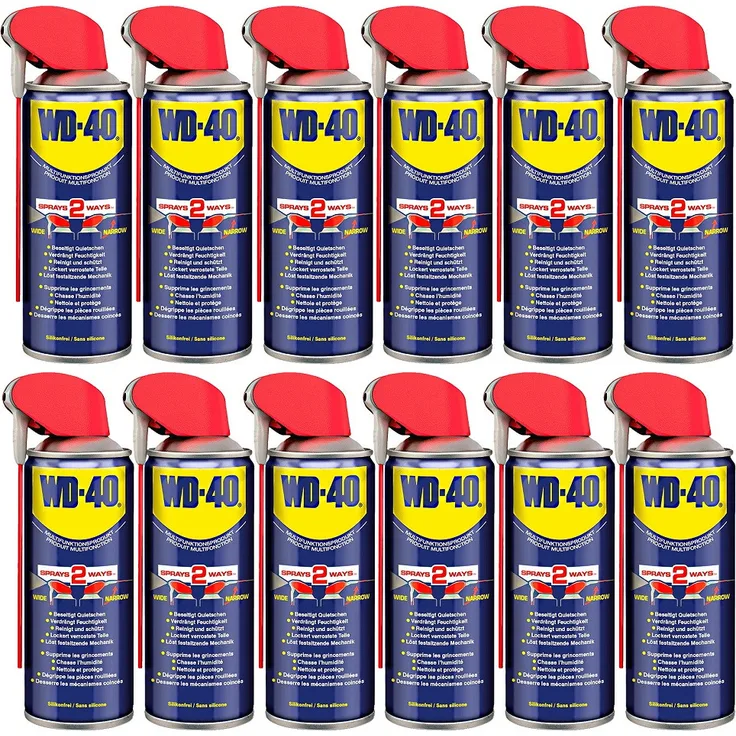 12x WD-40 WD40 Smart Straw Multifunktionsöl 12er Pack - Spray - Rostlöser 400ml