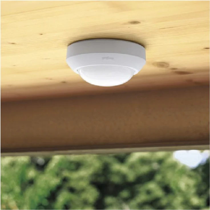 Steinel Bewegungsmelder IS 360-3 weiß, 360° Erfassung, 12 m Reichweite, Deckensensor, Aufputz, Außen – Bild 2