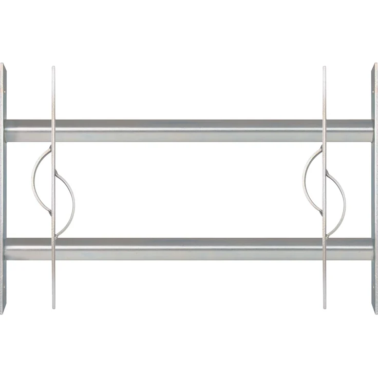 Alberts Fenstergitter Secorino Style | Ausziehbar für Fenster außen | Einbruchschutz Gitter | galvanisch blau verzinkt | 300 x 500-650 mm 
(563585) – Bild 1