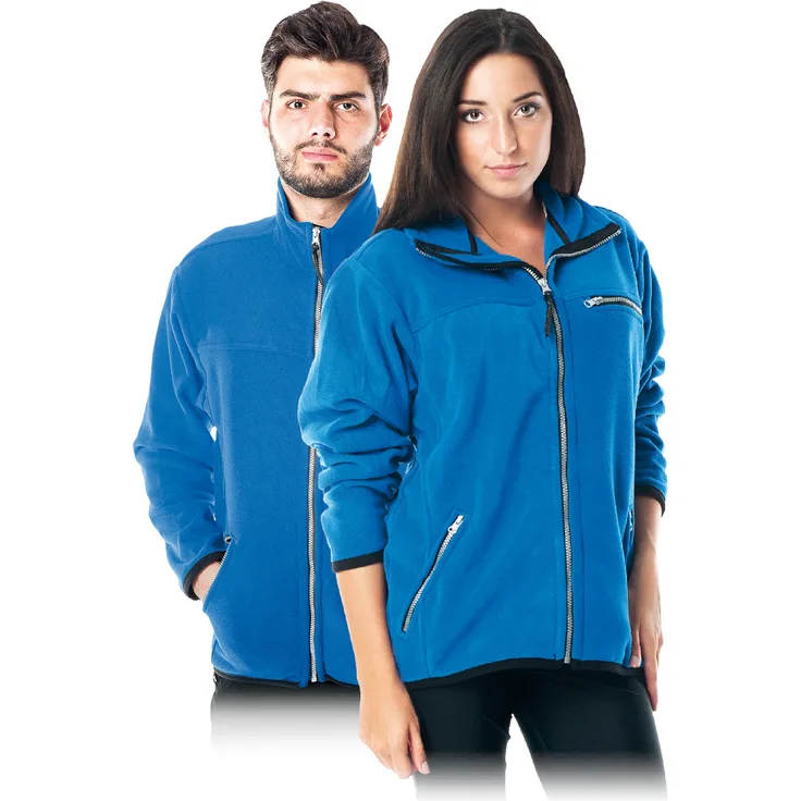 Blaue Fleecejacke für Damen und Herren, 290 g-m² Gr. M