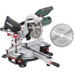 Metabo Kappsäge KGS 216 M Set, mit 2. Hartmetall-Sägeblatt, Karton - 690827000