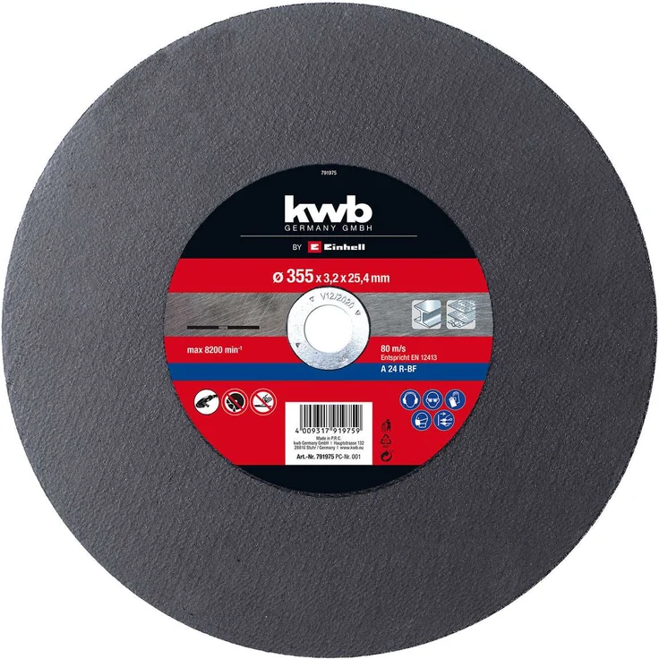 kwb by Einhell Trennscheibe 355x25,4x3,2mm Me Metall-Bandsägen-Zubehör