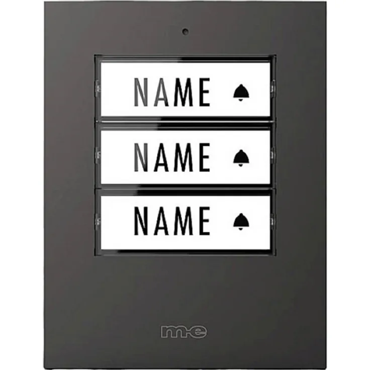 M-e modern-electronics 41307 Funkklingel Sender beleuchtet, mit Namensschild