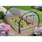 Haushalt Int. Gewächshaus m. Holzrahmen 120x80x50cm