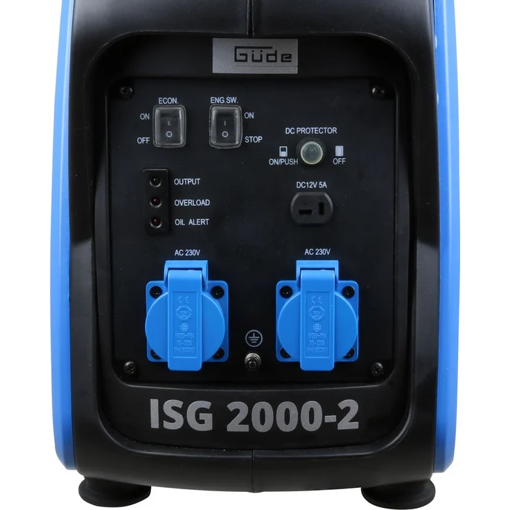 Güde Inverter-Stromerzeuger ISG 2000-2 Seilzugstarter, max. 2000 W, 1700 W Dauerleistung, 4,1 l Tankinhalt 3,9 h Laufzeit 40720 – Bild 2