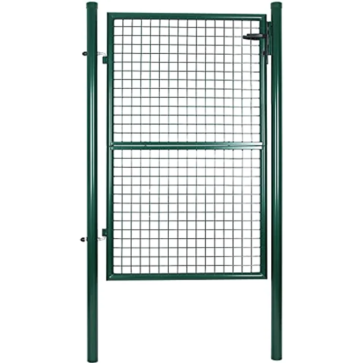 Gartentür Gartentor Wellengitter Tür Inkl. Schloss 150 x 106cm GGD200G - Grün