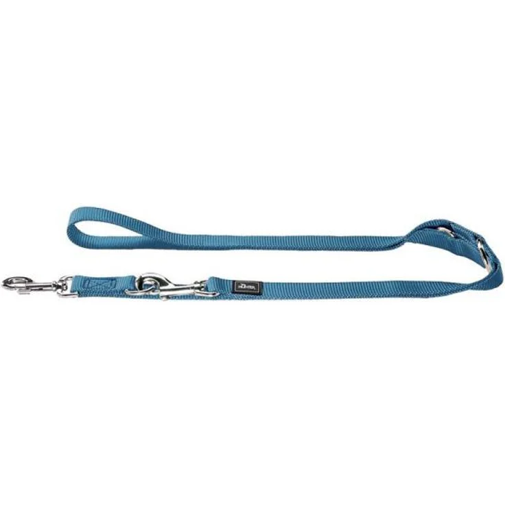 Hunter Hunde-Leine verstellbar Nylon petrol 15-200 – Bild 1
