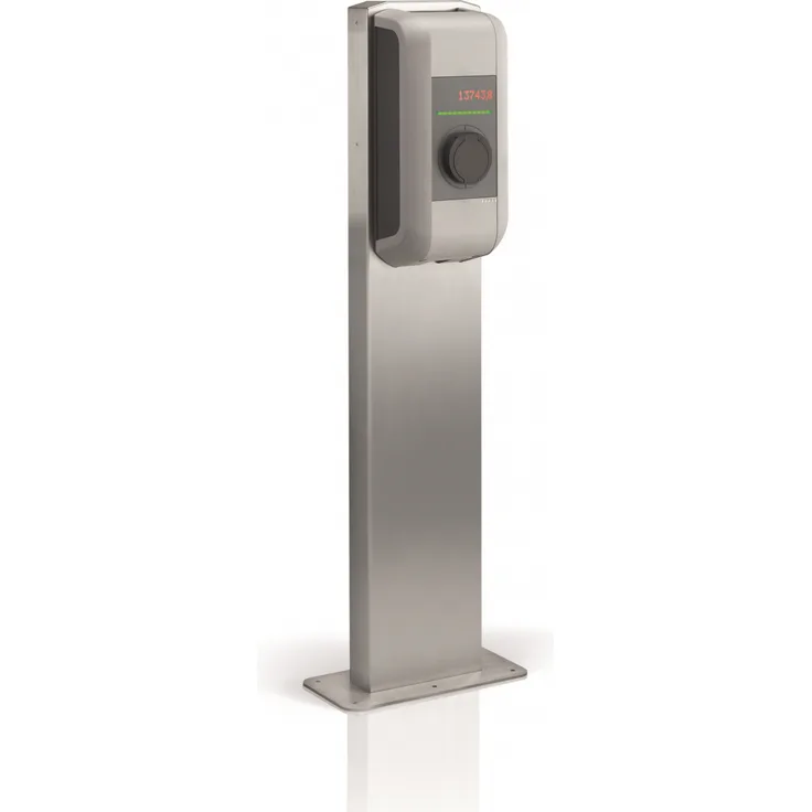 KEBA Stele Standfuß für Wallbox, silber, (HxBxT) 132,3x42,5x20 cm
