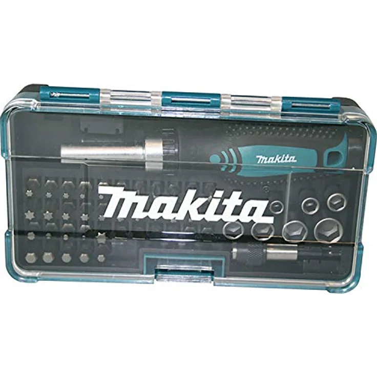 Makita B-36170 Bit-Schraubendreher, Ratschenschraubendreher-Satz Phillips, Pozidriv, Torx + Bit-Set 47-tlg. in Kunststoffbox – Bild 2