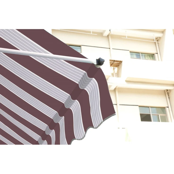 TrendLine Balkon Markise Red Stripe, Breite: 300 cm, Ausfall: 130 cm – Bild 4